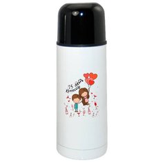 Термос CoolPodarok День свадьбы 15 лет вместе пара