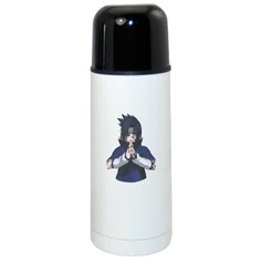 Термос CoolPodarok Аниме Наруто Саске Naruto Saske мальчик в синей одежде и черными волосами