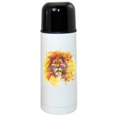 Термос CoolPodarok Краски Лев в очках