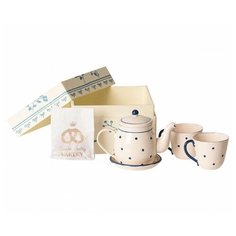 Набор продуктов с посудой Maileg Tea & Biscuits for Two бежевый