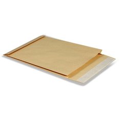 Конверт-пакет С4 объемный (229х324х40 мм), до 250 листов, крафт-бумага, отрывная полоса, 381227 Курт