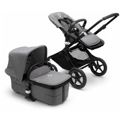 Bugaboo Fox3 коляска 2 в 1 Black/ Grey Melange/ Grey Melange