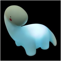 Светодиодный ночник Apeyron Динозавр NL-11 для детей и взрослых. Декоративная ночная лампа с ярким цветом свечения. Беспроводной LED светильник игрушка на батарейках. Универсальный подарок игрушка