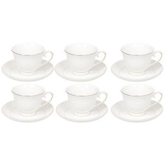 Чайный сервиз Daniks Греция, 6 персон, 12 предм.