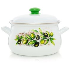 Кастрюля "Оливы Тосканы" грушевидная 4,5 л ЭСТЕТ