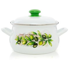 Кастрюля "Оливы Тосканы" грушевидная 3,0 л ЭСТЕТ