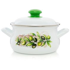 Кастрюля "Оливы Тосканы" грушевидная 2,0 л ЭСТЕТ