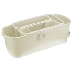 Ведро гранд 17л с органайзером белый ротанг Idea (М Пластика)