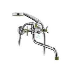 Смеситель для ванны и умывальника 1/2 кер R22118-6 FRUD картридж перекл Зеленый