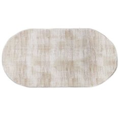 Ковер интерьерный 0.8х1.5 м, Silvano, Zümrüdü Anka, овальный, цв. Cream/Cream, 08901A