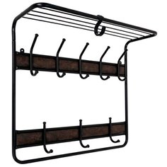 Вешалка настенная 2- х ярусная, ЗМИ, ВСП 22В Ч, черная