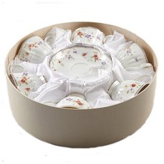 Чайный сервиз Beatrix Флориана МН013P/6, 6 персон, 12 предм., белый