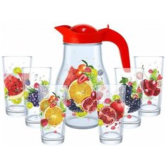 Декостек Т00014373 Подарочный набор для воды и сока 6 пркувшин+ 6 стаканов)