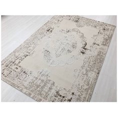 Ковер интерьерный 1.4х2 м, Silvano, Zümrüdü Anka, прямоугольный, цв. Cream/Cream, 08907A