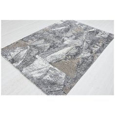 Ковер интерьерный 0.6х1.1 м, Silvano, Cyrus, прямоугольный, цв. Grey/D. Grey, A0256A