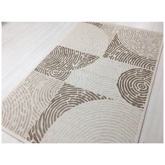 Ковер интерьерный 1.2х1.75 м, Silvano, Zümrüdü Anka, прямоугольный, цв. Cream/Cream, 08904A