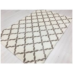 Ковер интерьерный 1.4х2 м, Silvano, Gold Shaggy, прямоугольный, цв. White/White, 0A297A