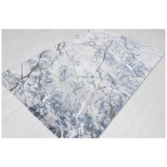 Ковер интерьерный 0.8х1.5 м, Silvano, Cyrus, прямоугольный, цв. D. Blue/Grey, A0240A