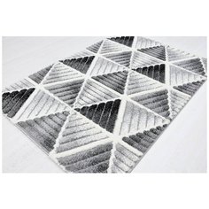 Ковер интерьерный 1.2х1.75 м, Silvano, Messi, прямоугольный, цв. L. Grey/L. Grey, 0A319A