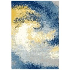 Ковер интерьерный 1.33х1.9 м, Silvano, Млечный путь, прямоугольный, синий , 217168B