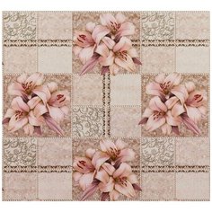 Клеенка Колорит, 1.3х20 м, ПВХ на нетканой основе, Классик Мажор Перфект 408/10, бежевая