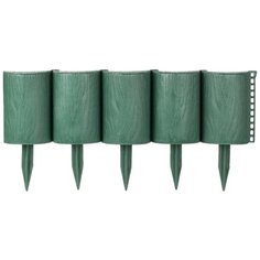 Забор декоративный пластмасса, Мастер сад, Садовый конструктор, 15х300 см, зеленый