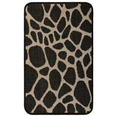 Ковер интерьерный придверный, 50х80 см, прямоугольный, полипропиленовый, резиновый, коричневый, Felix, Carpetoff