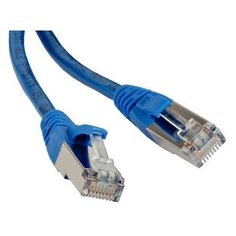 Lanmaster Патч-корд RJ45 - RJ45, 4 пары, FTP, категория 5е, 0.5 м, синий, LSZH, LANMASTER LAN-PC45/S5E-0.5-BL
