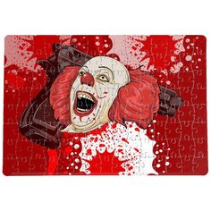 Пазлы CoolPodarok Клоун с пистолетом 20х29см 120 элемента