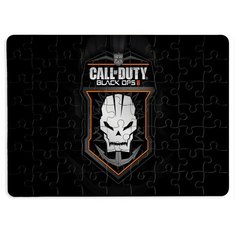 Пазлы CoolPodarok Call of Dutty Калавдьюти Калда (лого и череп) 13х18см 63 эл. магнитный