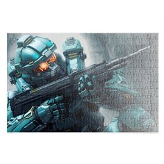 Пазлы CoolPodarok Hallo Халло (солдат вид сбоку) 26х38см 252 элемента