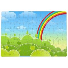 Пазлы CoolPodarok Красивая радуга 20х29см 120 элемента