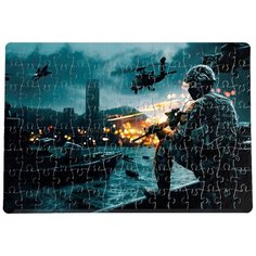 Пазлы CoolPodarok Батла Бателфилд Battlefield (на корабле с автоматом) 20х29см 120 элемента