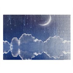 Пазлы CoolPodarok Ночное небо Месяц 26х38см 252 элемента