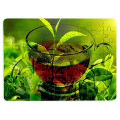 Пазлы CoolPodarok Чашка с чаем 13х18см 63 эл. магнитный