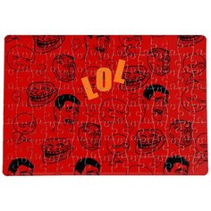 Пазлы CoolPodarok Мемы Lol 20х29см 120 элемента