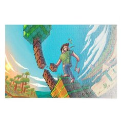 Пазлы CoolPodarok Minecraft Майнкрафт (достал куб дерева) 26х38см 252 элемента