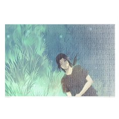 Пазлы CoolPodarok Аниме наруто учиха итачи на траве 26х38см 252 элемента