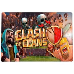 Пазлы CoolPodarok Клэш оф клэнс Clash of Clans (на фоне скелеты) 20х29см 120 элемента