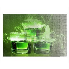 Пазлы CoolPodarok Бокалы с абсентом 26х38см 252 элемента