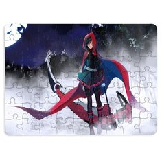 Пазлы CoolPodarok Аниме Девушка в красном плаще 13х18см 63 эл. магнитный
