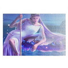 Пазлы CoolPodarok Аниме Сиреневая девушка 26х38см 252 элемента