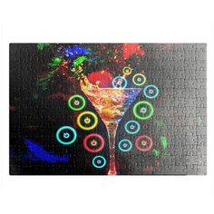 Пазлы CoolPodarok Коктейль бокал феерверк 26х38см 252 элемента