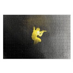 Пазлы CoolPodarok Counter Strike Контер страйк (логотип желтый) 26х38см 252 элемента