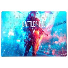 Пазлы CoolPodarok Батла Бателфилд Battlefield (девушка и лого) 20х29см 120 элемента