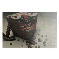 Пазлы CoolPodarok Minecraft Майнкрафт (разбитый кубик) 26х38см 252 элемента
