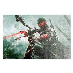 Пазлы CoolPodarok Crysis Крайзис (с луком) 26х38см 252 элемента