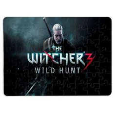 Пазлы CoolPodarok Ведьмак 3 Witcher (герольд и лого) 13х18см 63 эл. магнитный