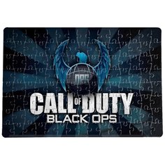 Пазлы CoolPodarok Call of Dutty Калавдьюти Калда (лого сине-голубое) 20х29см 120 элемента
