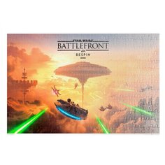 Пазлы CoolPodarok Star wars Звездные войны (станция и лого) 26х38см 252 элемента